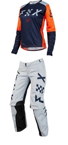 Fox Racing 2018 Womens Switch Combo Jersey Pant - Grey/Orange
