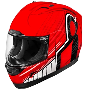 Icon 2018 Alliance Overlord Helmet - Red