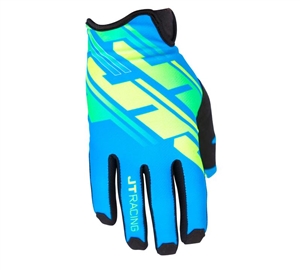 JT Racing 2017 Pro-Fit Tracker Gloves - Nevy/Neon Yellow