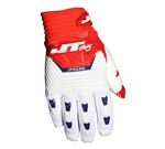 JT Racing 2017 Throttle Gloves - Red/White/Blue