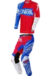 Oneal 2018 Element Burnout Combo Jersey Pant - Red/White/Blue