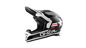 Oneal 2017 MTB Fury RL II Afterburner Full Face Helmet - Black/White