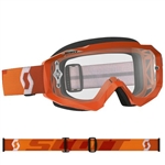 Scott - Hustle MX Clear Lens Goggle- Orange