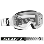 Scott - Hustle MX Clear Lens Goggle- White/Black