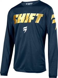 Shift 2018 White Label LE Jersey - Navy/Gold