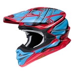 Shoei 2018 VFX-EVO Glaive Full Face Helmet - TC-1 Red/Blue
