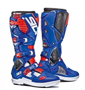 Sidi 2018 Crossfire 3 SRS Boots - White/Blue/Red Flo