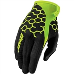 Thor 2017 Draft Comb Gloves - Black/Flo Green