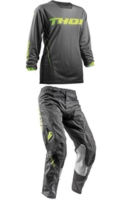 Thor 2018 MTB Womens Pulse Dashe Combo Jersey Pant - Gray/Lime