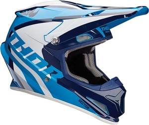 Thor 2018 Sector Ricochet Full Face Helmet - Navy/Blue