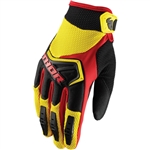 Thor 2017 Spectrum Gloves - Yellow/Black/Red