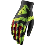 Thor 2017 Void Rampant Gloves - Lime/Red