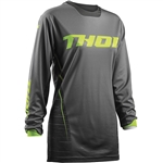Thor 2017 Womens Pulse Dashe Jersey - Gray/Lime