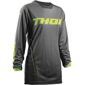 Thor 2017 Womens Pulse Dashe Jersey - Gray/Lime