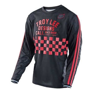 Troy Lee Designs 2017 MTB Super Retro Jersey - Check Black/Red
