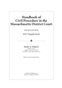 Handbook of Civil Procedure 2023 Supplement