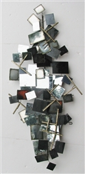 Curtis Jere  - 1971 chrome abstract wall sculpture