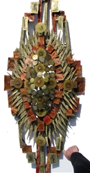 Large Monumental Mid-Century Abstract Wall Sculpture