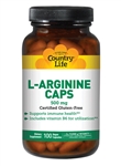 L-Arginine 500 mg, 100 vegan capsules