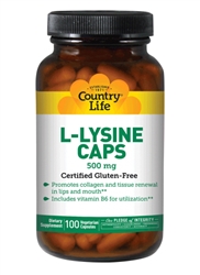 L-Arginine 500 mg, 100 vegan capsules