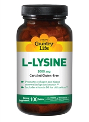 L-Lysine 1000mg, 100 Tablets