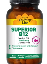 Superior B12, 3000mcg, 120 Lozenges