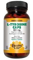 L-TYROSINE 500 MG W/B-6 (100 vegicaps)