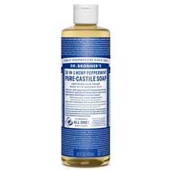 Peppermint Pure-Castile Liquid Soap, 16oz
