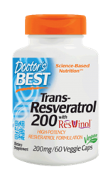 Trans-Resveratrol 200 with Resvinol-25, 60 veggie caps