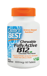 Chewable Fully Active B12, 1000mcg, 60 Tablets
