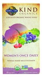 Kind Organics Women's Once Daily Whole Food Multivitamin (60 Vegan Tablets)