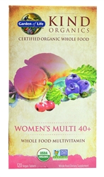 Kind Organics Women's Multi 40+ Whole Food Multivitamin (60 Vegan Tablets)