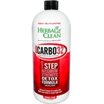 Herbal Clean QCarbo32 1 Step Maximum Strength Cleansing Formula, Tropical Flavor (32 fl oz)