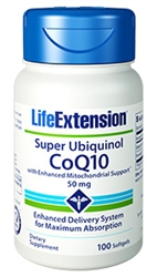 Super Ubiquinol CoQ10 with Enhanced Mitochondrial Support, 50mg, 100 softgels