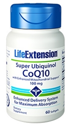 Super Ubiquinol CoQ10 with Enhanced Mitochondrial Support, 100mg, 60 softgels