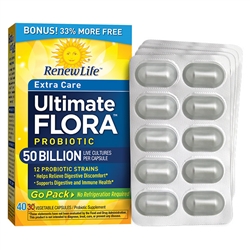 Ultimate Flora Extra Care Go Pack Probiotic 50 Billion (30 caps)