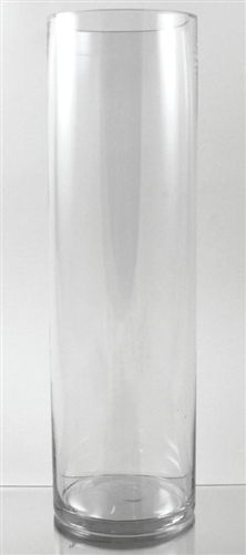 CLEARANCE - Glass Cylinder Vase, 5" x 18