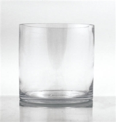 Glass Cylinder Vase, 5" x 5"