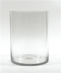 Glass Cylinder Vase, 10" x 8"