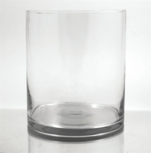 Glass Cylinder Vase, 12" x 9"