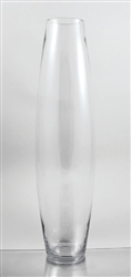 Glass Double Taper Vase, 24" x 4"