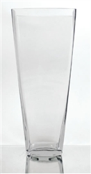 Tapered Square Vase, 16" x 6"