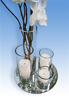 Cylinder Vase Centerpiece Kit, 6 Pieces