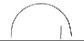924-4" Curved Leather Pt. Needle 15gauge
