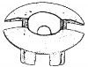 Auveco 19614 Front Air Deflector Grommet 25ct.