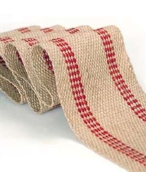 Jute Webbing LMC (Red Stripe) Heavy