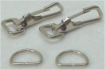 Snap Hook and D Ring Unit Metal 2"