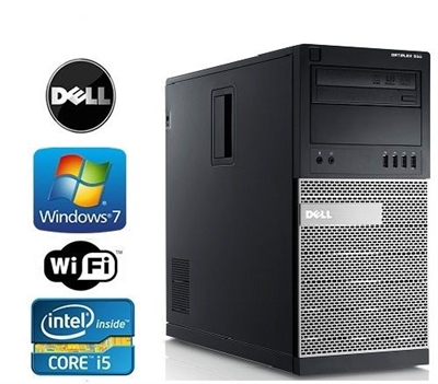 Dell Optiplex 790/990 Tower Intel Core i7 Quad Core 3.4GHz DVD/RW WiFi Ready