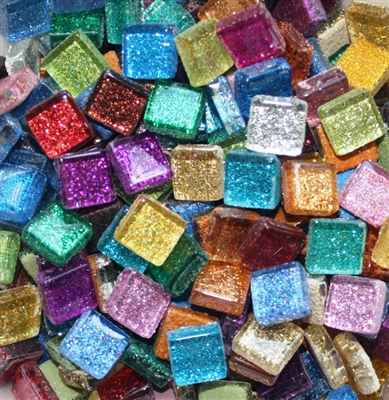 Assorted Glitter Tiles..3/8"
