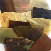 Assorted Brown Stained Glass
